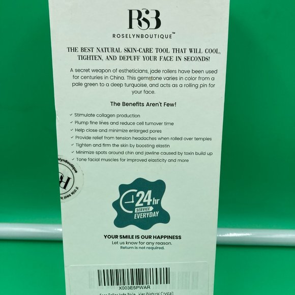 Roselyn Boutique A Secret Handcrafted Natural Jade Roller Set for Face - Picture 3 of 3